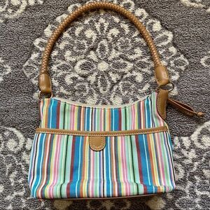 Rainbow striped mini purse  